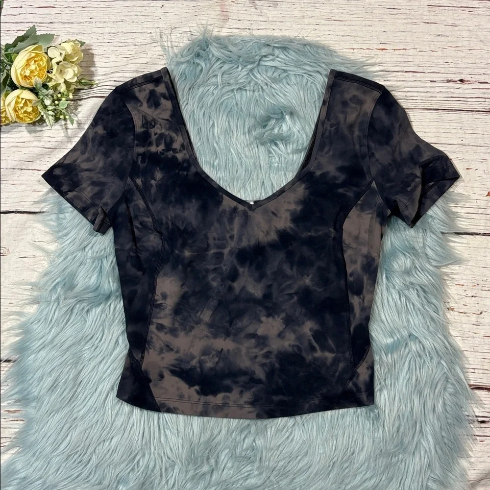 lululemon Align T-Shirt Diamond Dye Lunar Rock True Navy